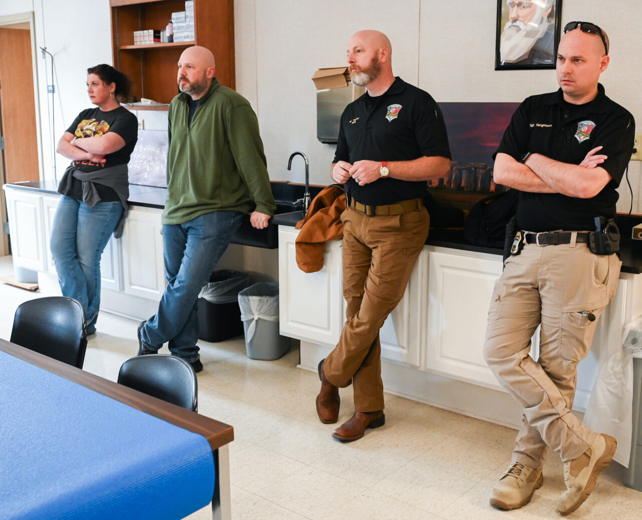 Criminal Justice and Anthropology mock crime scene with McCallie students, Wednesday, Jan. 10, 2024