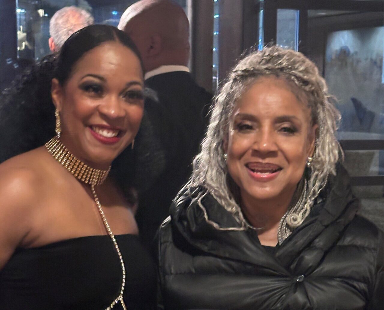 Vice Chancellor for Access and Engagement Stacy Lightfoot and actress Phylicia Rashad, currently dean of the Chadwick A. Boseman College of Fine Arts at Howard University, were among the honorees at the Not Alone Foundation's Diamond Awards. Photo courtesy of Stacy Lightfoot.