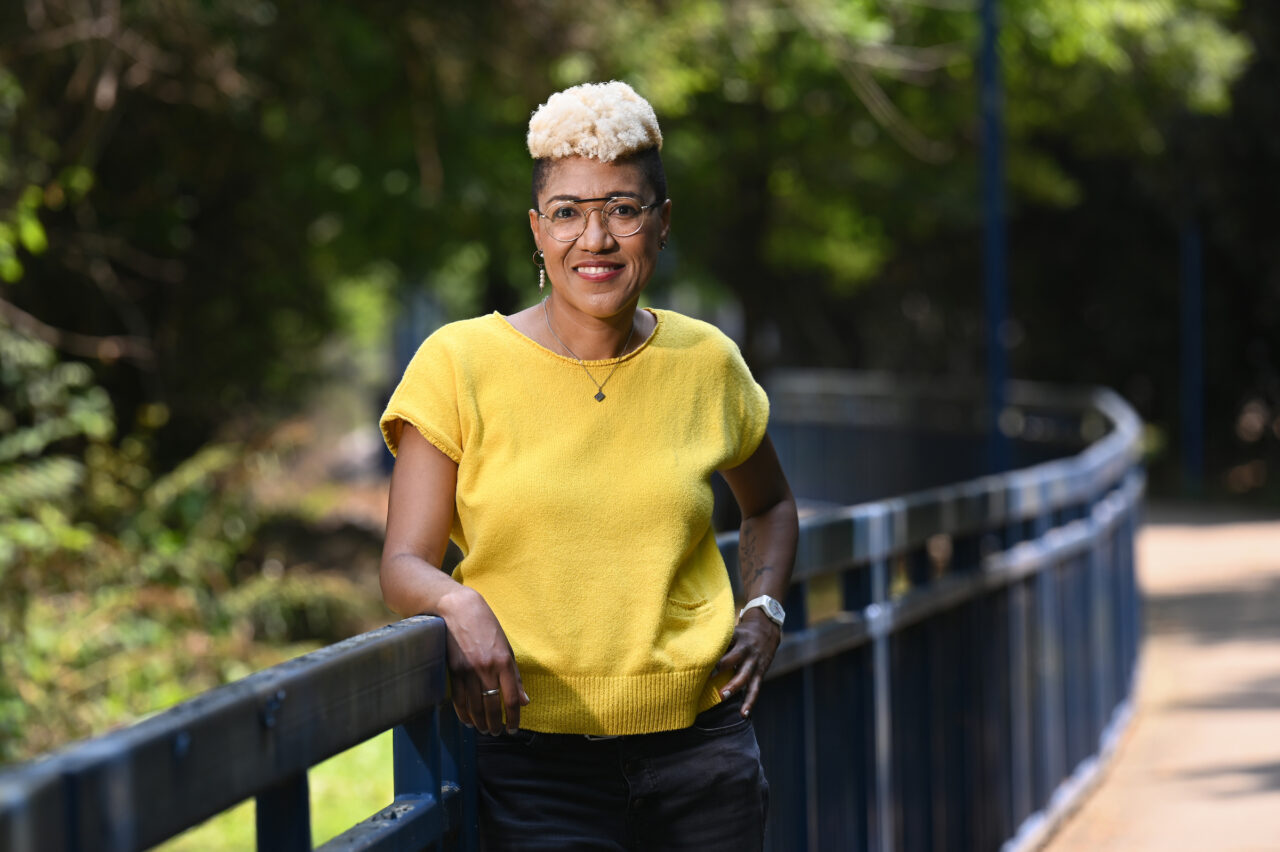 Dr. Chandra Ward's research interests include transportation equity, mobility, smart city initiatives, urban development and displacement, and public housing. Photo by Angela Foster.