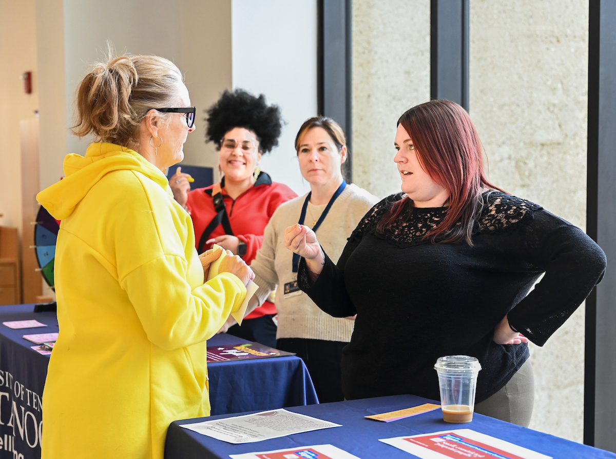 Students, faculty and staff attend the MCC and WAGE 15-year celebration Thursday, Feb. 29, 2024 in Lupton Hall.