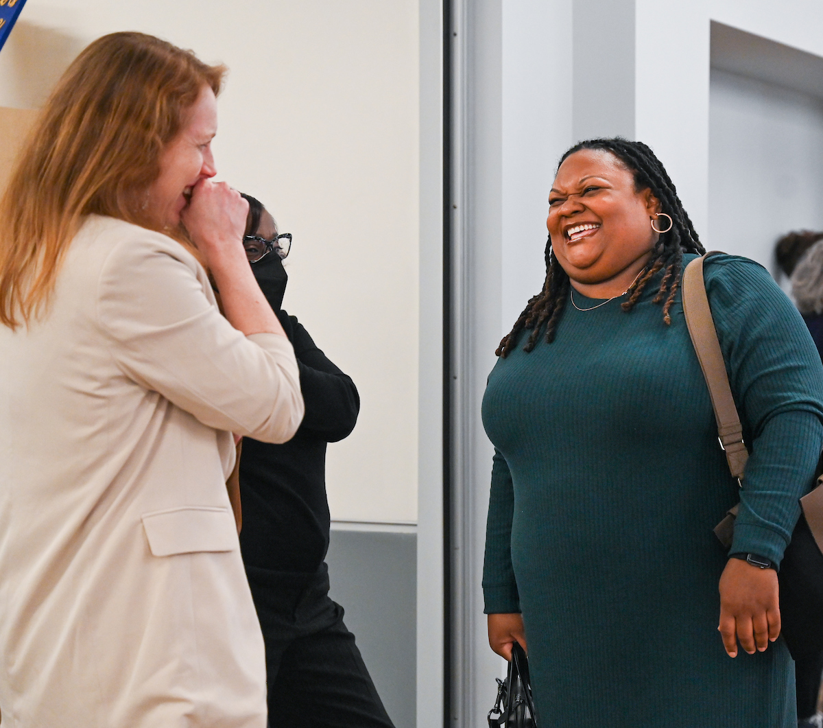 Students, faculty and staff attend the MCC and WAGE 15-year celebration Thursday, Feb. 29, 2024 in Lupton Hall.