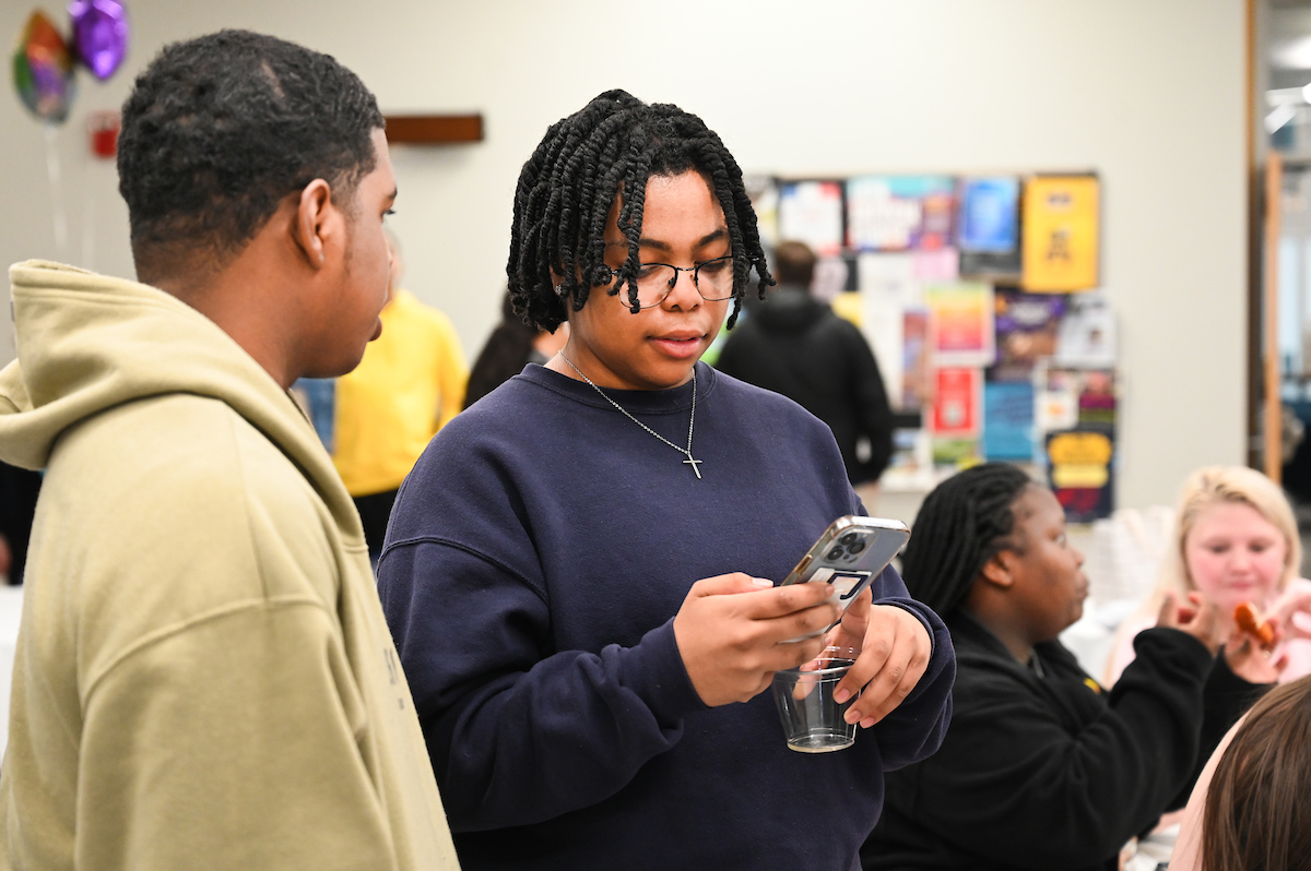 Students, faculty and staff attend the MCC and WAGE 15-year celebration Thursday, Feb. 29, 2024 in Lupton Hall.