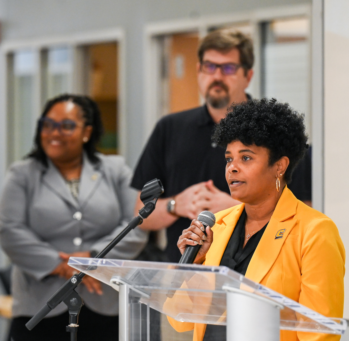 Students, faculty and staff attend the MCC and WAGE 15-year celebration Thursday, Feb. 29, 2024 in Lupton Hall.