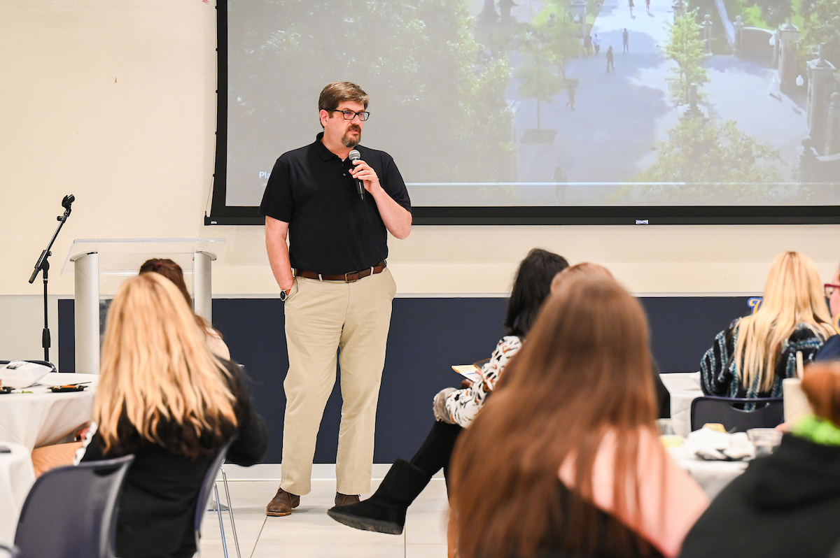 Students, faculty and staff attend the MCC and WAGE 15-year celebration Thursday, Feb. 29, 2024 in Lupton Hall.