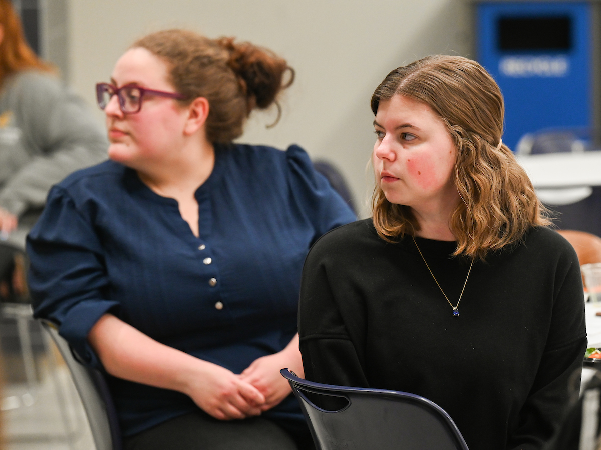 Students, faculty and staff attend the MCC and WAGE 15-year celebration Thursday, Feb. 29, 2024 in Lupton Hall.