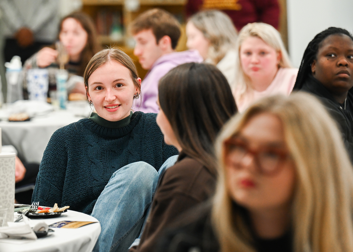 Students, faculty and staff attend the MCC and WAGE 15-year celebration Thursday, Feb. 29, 2024 in Lupton Hall.