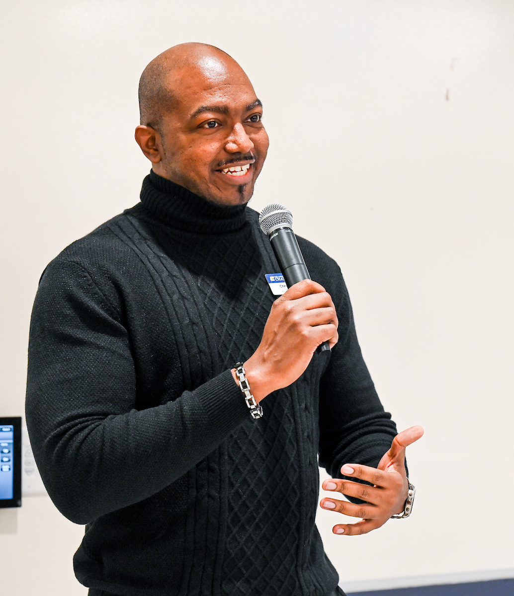 Students, faculty and staff attend the MCC and WAGE 15-year celebration Thursday, Feb. 29, 2024 in Lupton Hall.