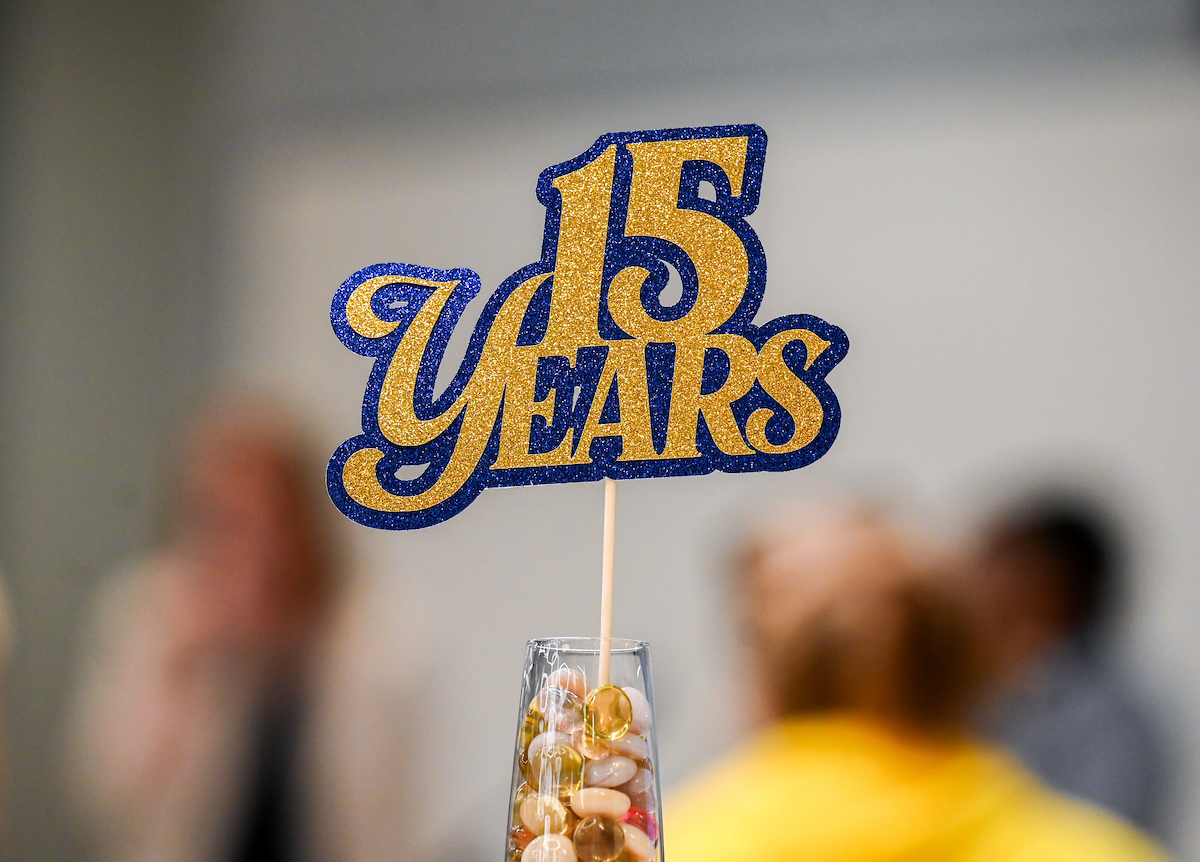 Students, faculty and staff attend the MCC and WAGE 15-year celebration Thursday, Feb. 29, 2024 in Lupton Hall.