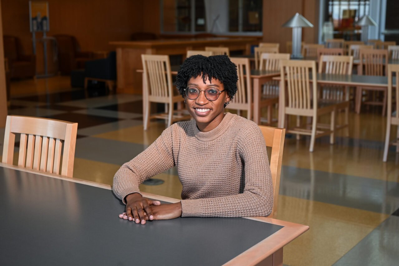 Mischka Scott, who graduated from the UTC BAS-IT CyS degree program in December 2023, now works as a system administrator at PlayCore. Photo by Angela Foster.