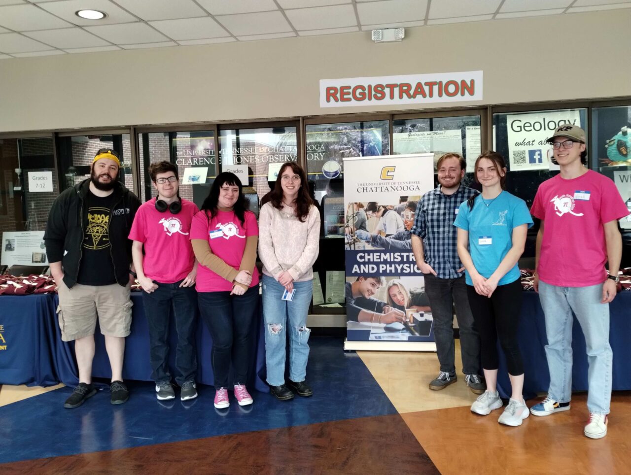 UTC student members of the Society of Physics Students. Photo by Dr. Tatiana Allen.
