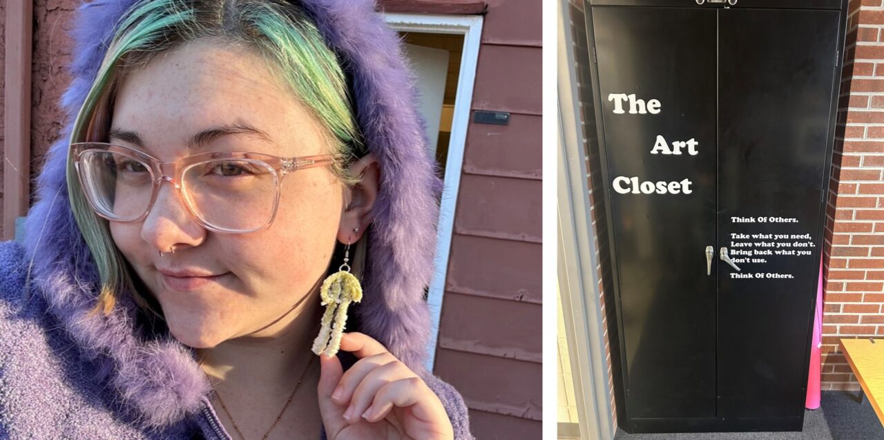 Thinking of others was all the inspiration Naomi White needed to create The Art Closet, housed in the Department of Art in the UTC Fine Arts Center (photo courtesy of Naomi White).
