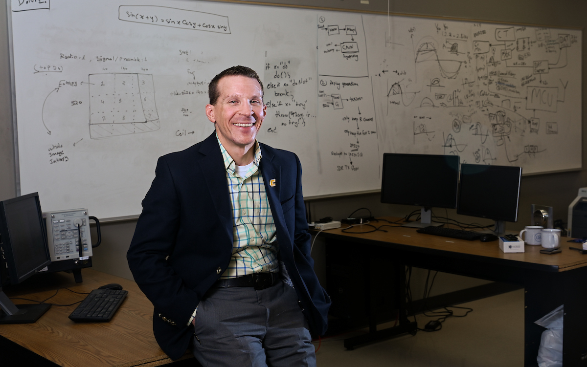 Dr. Don Reising is a Guerry and UC Foundation associate professor of electrical engineering at UTC. Photo by Angela Foster.