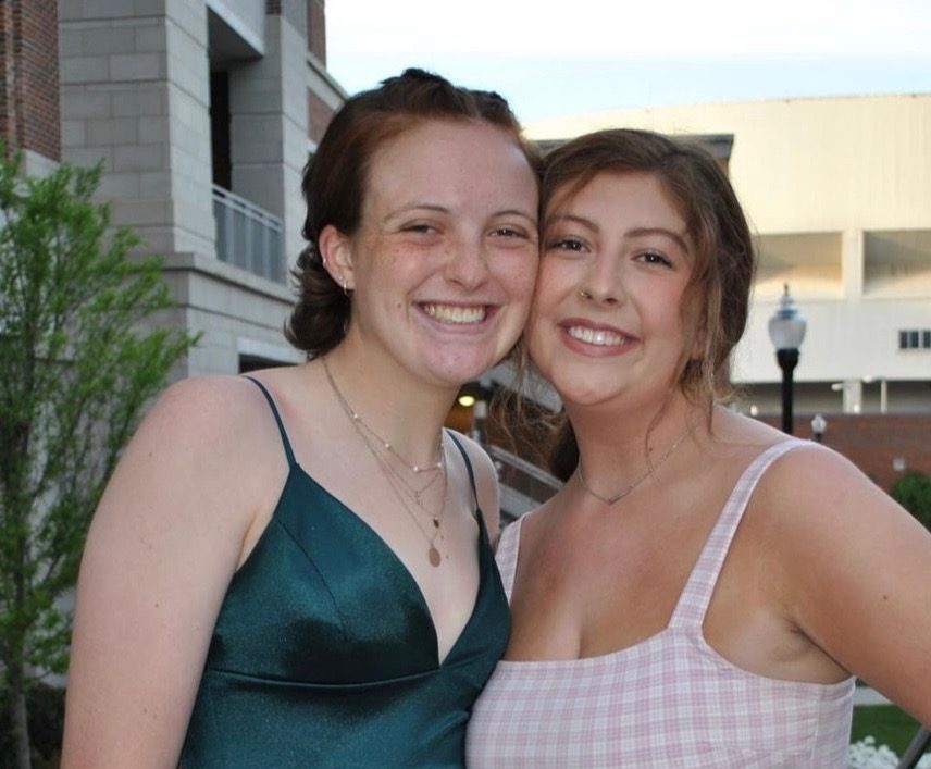 Rosie Robinson, left, and Kali Glover were freshman roommates in 2020-2021.