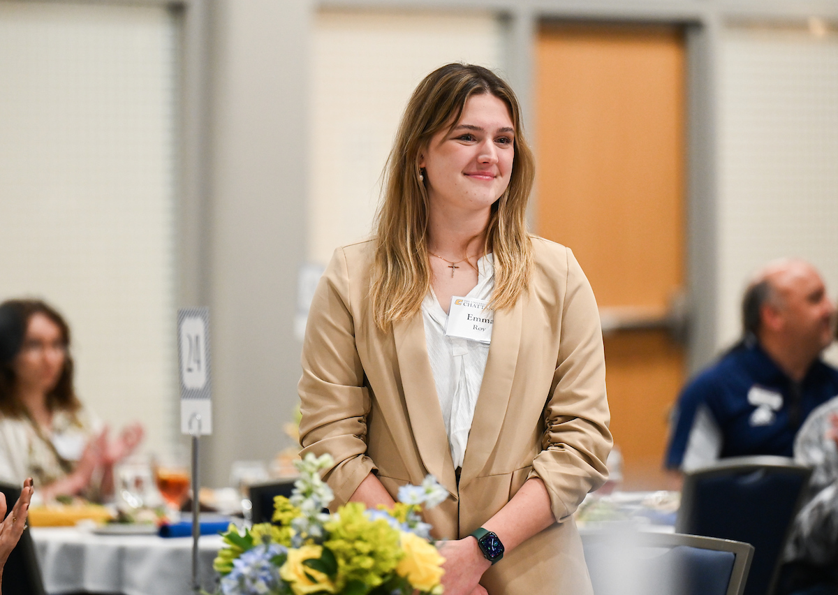 Emma Roy was one of the UTC scholarship recipients celebrated at the annual Scholarship Luncheon on Friday, April 5. Photo by Angela Foster.