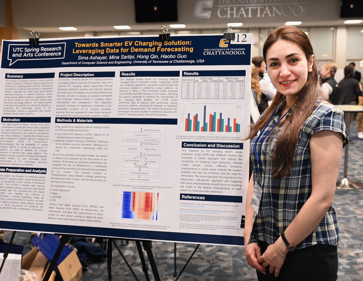Students present their findings during the Spring Research and Arts Conference, Wednesday, April 10, 2024 in the University Center.