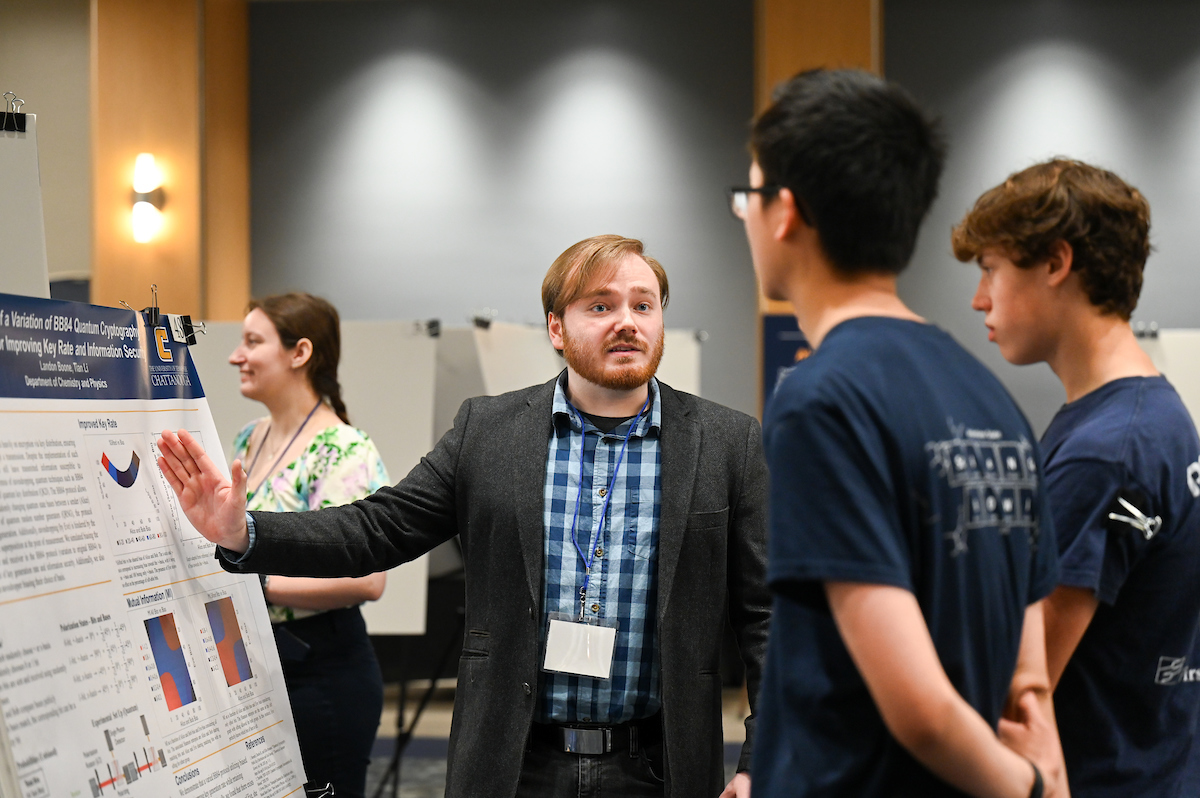 Students present their findings during the Spring Research and Arts Conference, Wednesday, April 10, 2024 in the University Center.