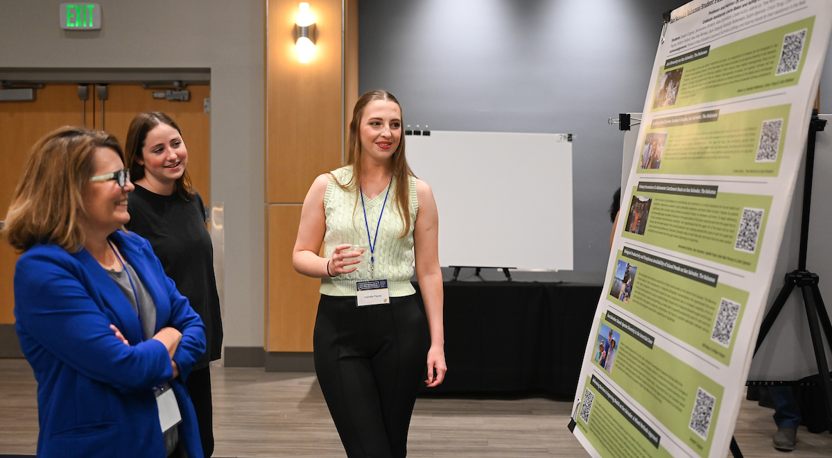 Students present their findings during the Spring Research and Arts Conference, Wednesday, April 10, 2024 in the University Center.
