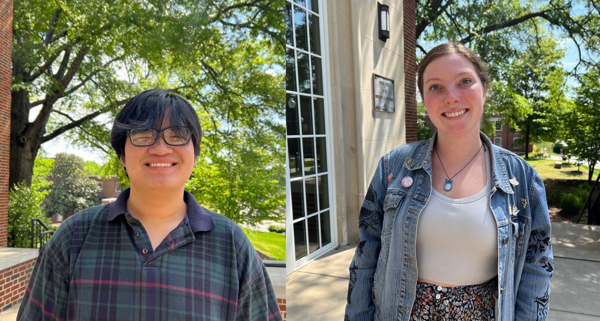 UTC students Vinny Nguyen, left, and Lauren Graves are the recipients of national competitive scholarships.