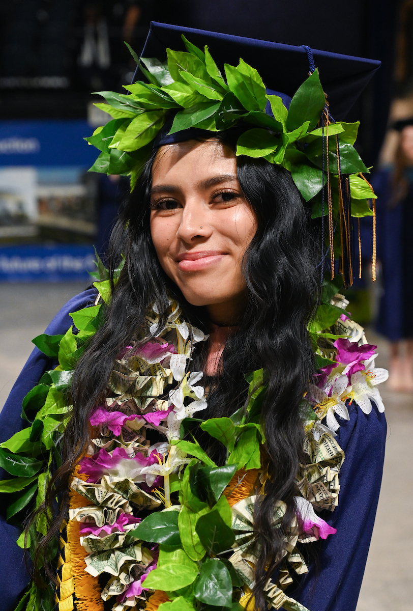 Students participate in the Graduate school commencement ceremony, Friday, May 3, 2024 in McKenzie Arena at the University of Tennessee at Chattanooga.