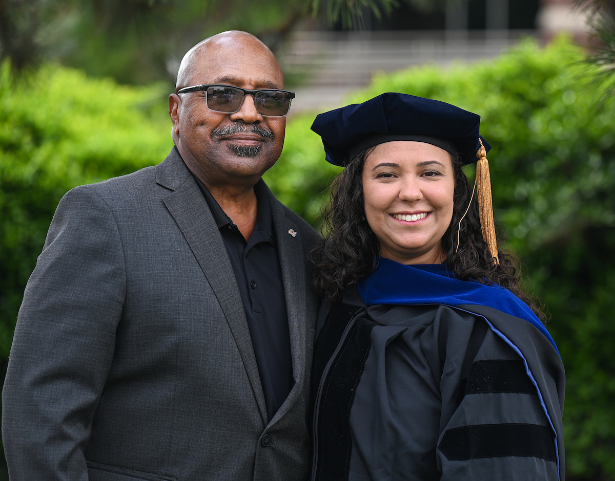 Students participate in the Graduate school commencement ceremony, Friday, May 3, 2024 in McKenzie Arena at the University of Tennessee at Chattanooga.