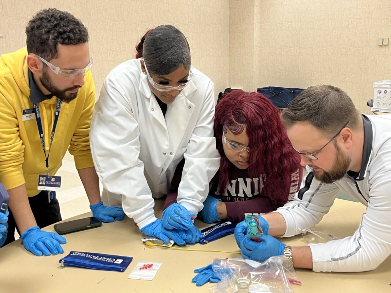 This semester, a partnership between Brainerd High School chemistry students, the UTC College of Engineering and Computer Science and the UL Research Institutes gave the high school students greater understanding of "thermal runaway." Photo courtesy of UL Research Institutes.