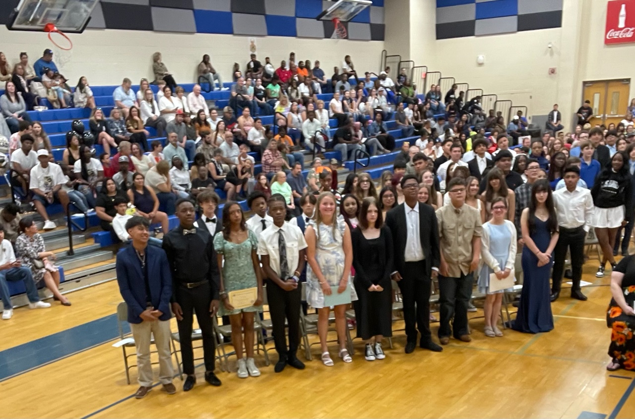 Rebecca Shortridge presented at Red Bank Middle