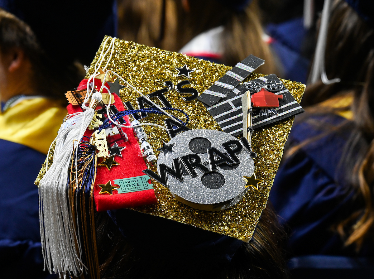 Students participate in the first of two undergraduate school commencement ceremonies, Saturday, May 4, 2024 in McKenzie Arena at the University of Tennessee at Chattanooga.