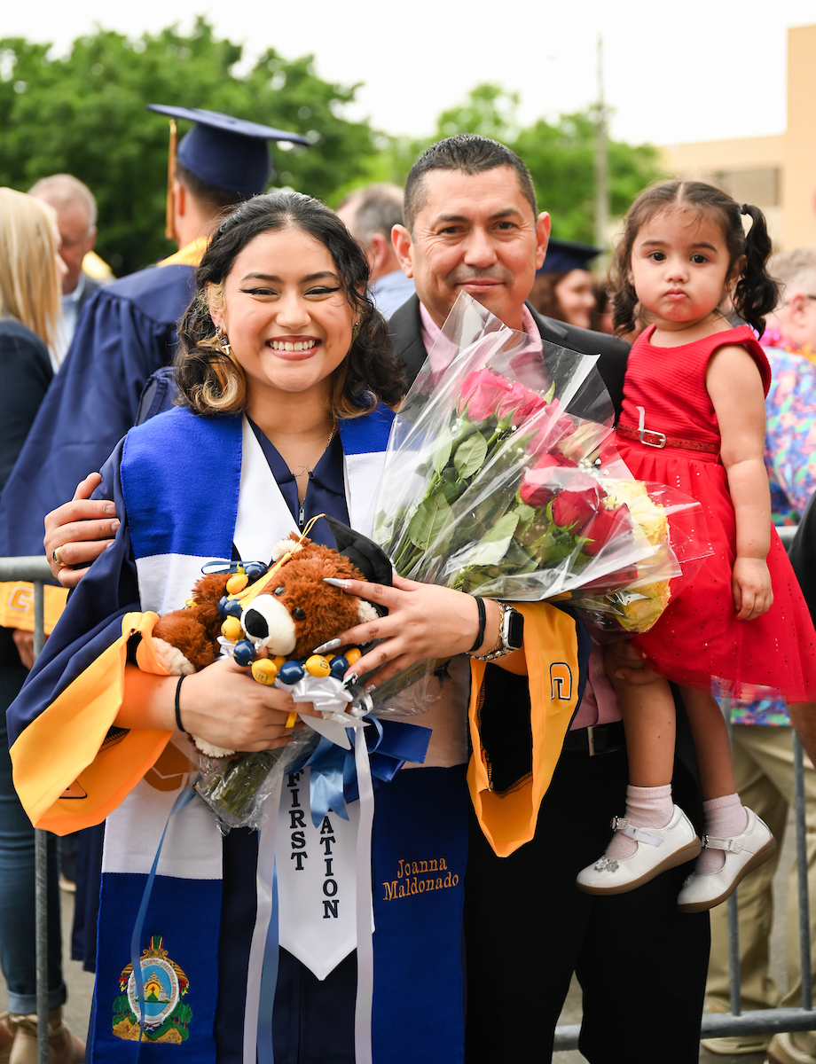 Students participate in the first of two undergraduate school commencement ceremonies, Saturday, May 4, 2024 in McKenzie Arena at the University of Tennessee at Chattanooga.