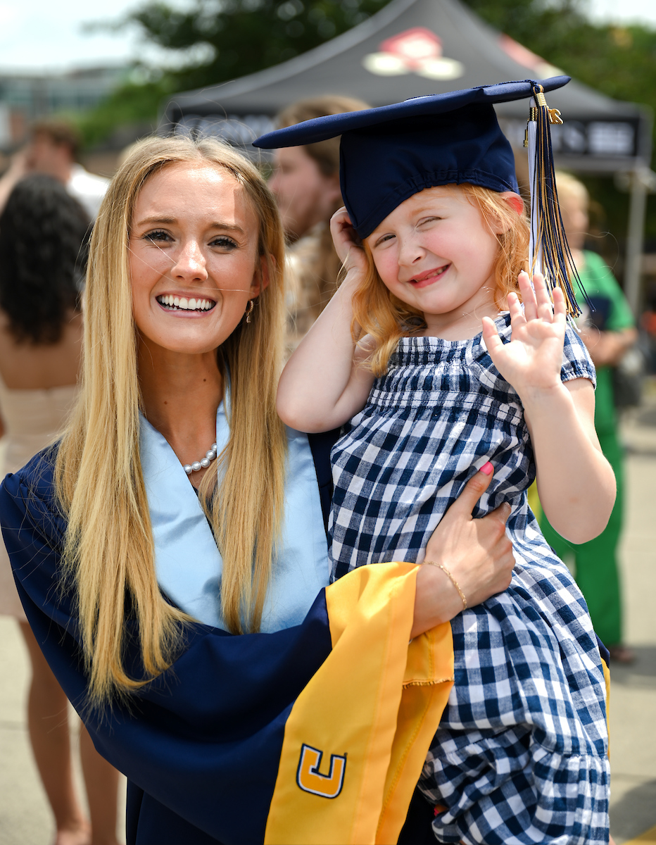 Students participate in the second of two undergraduate school commencement ceremonies, Saturday, May 4, 2024 in McKenzie Arena at the University of Tennessee at Chattanooga.