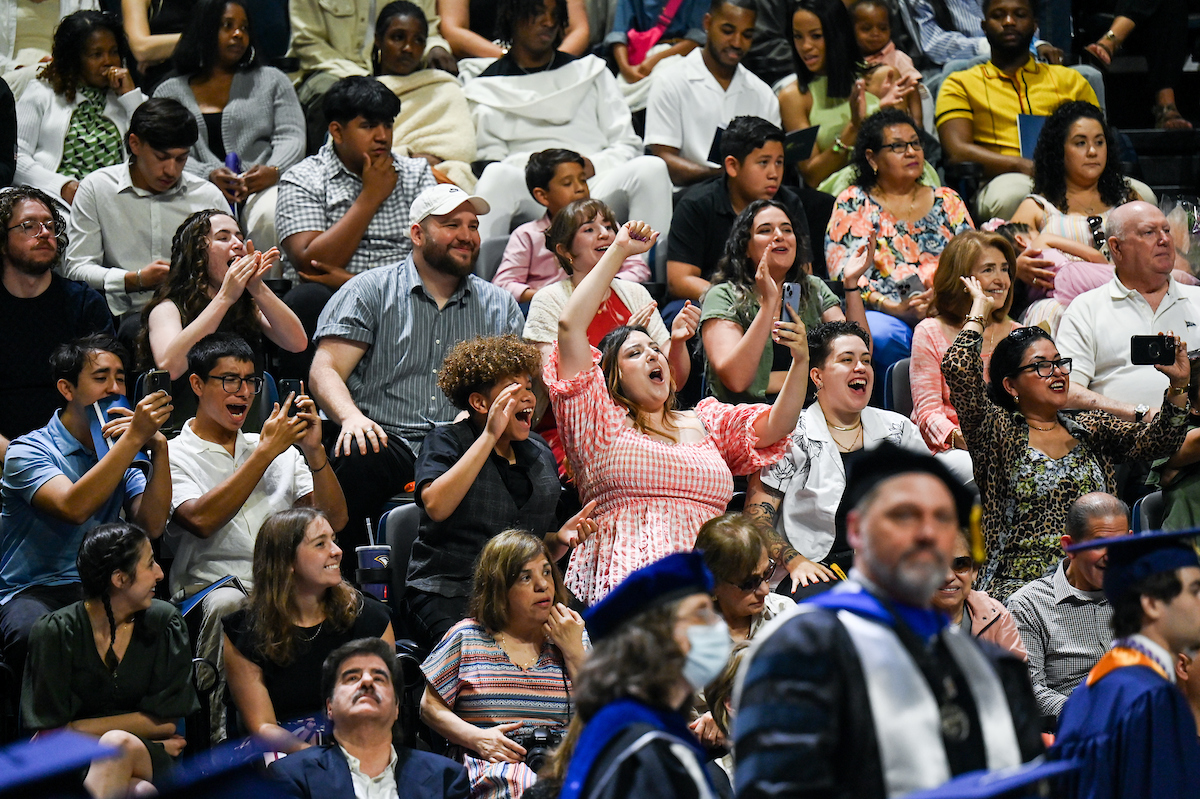 Students participate in the second of two undergraduate school commencement ceremonies, Saturday, May 4, 2024 in McKenzie Arena at the University of Tennessee at Chattanooga.