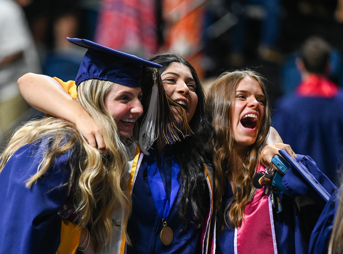 Students participate in the second of two undergraduate school commencement ceremonies, Saturday, May 4, 2024 in McKenzie Arena at the University of Tennessee at Chattanooga.