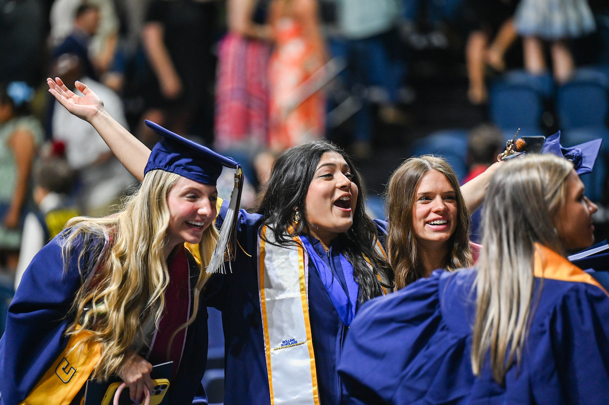 Students participate in the second of two undergraduate school commencement ceremonies, Saturday, May 4, 2024 in McKenzie Arena at the University of Tennessee at Chattanooga.