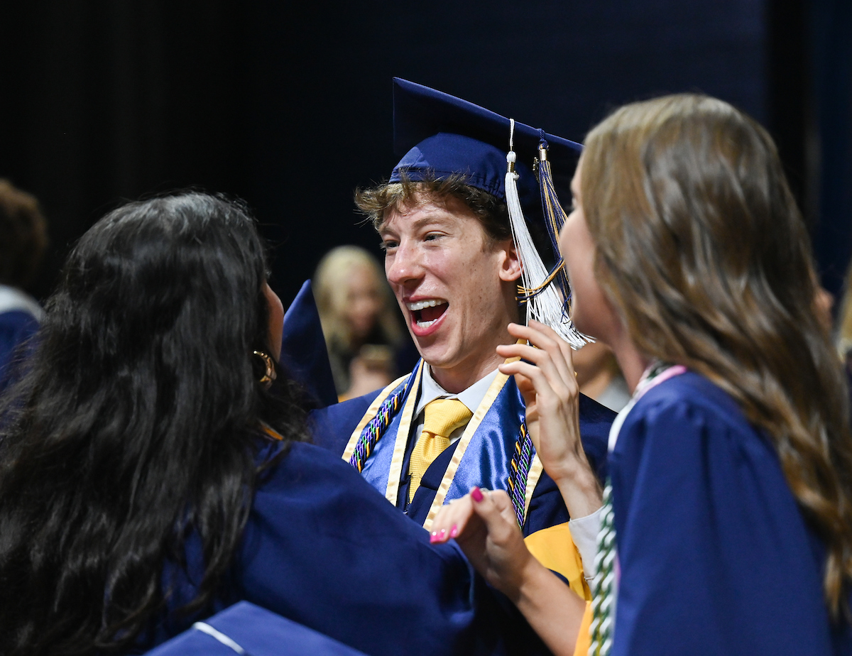 Students participate in the second of two undergraduate school commencement ceremonies, Saturday, May 4, 2024 in McKenzie Arena at the University of Tennessee at Chattanooga.