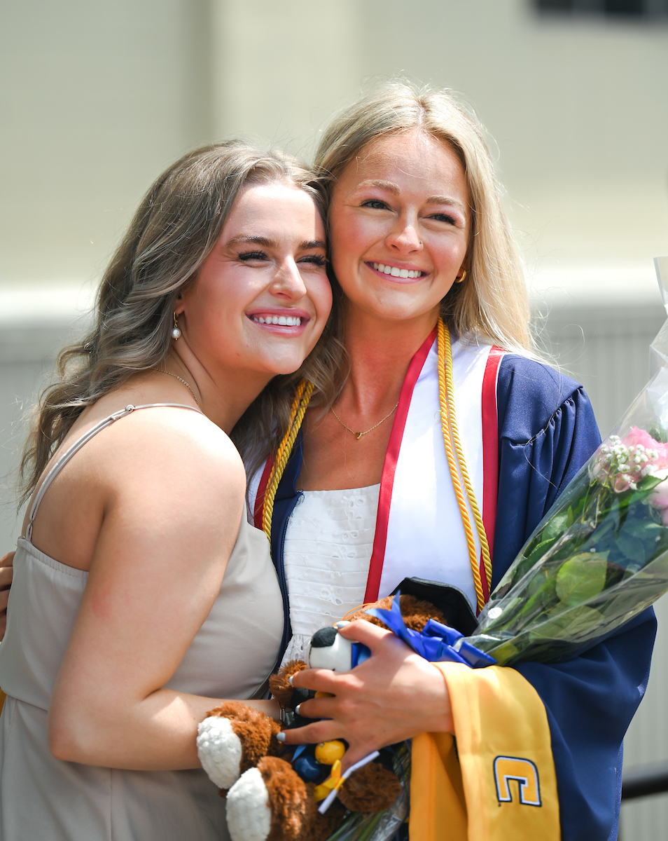 Students participate in the second of two undergraduate school commencement ceremonies, Saturday, May 4, 2024 in McKenzie Arena at the University of Tennessee at Chattanooga.