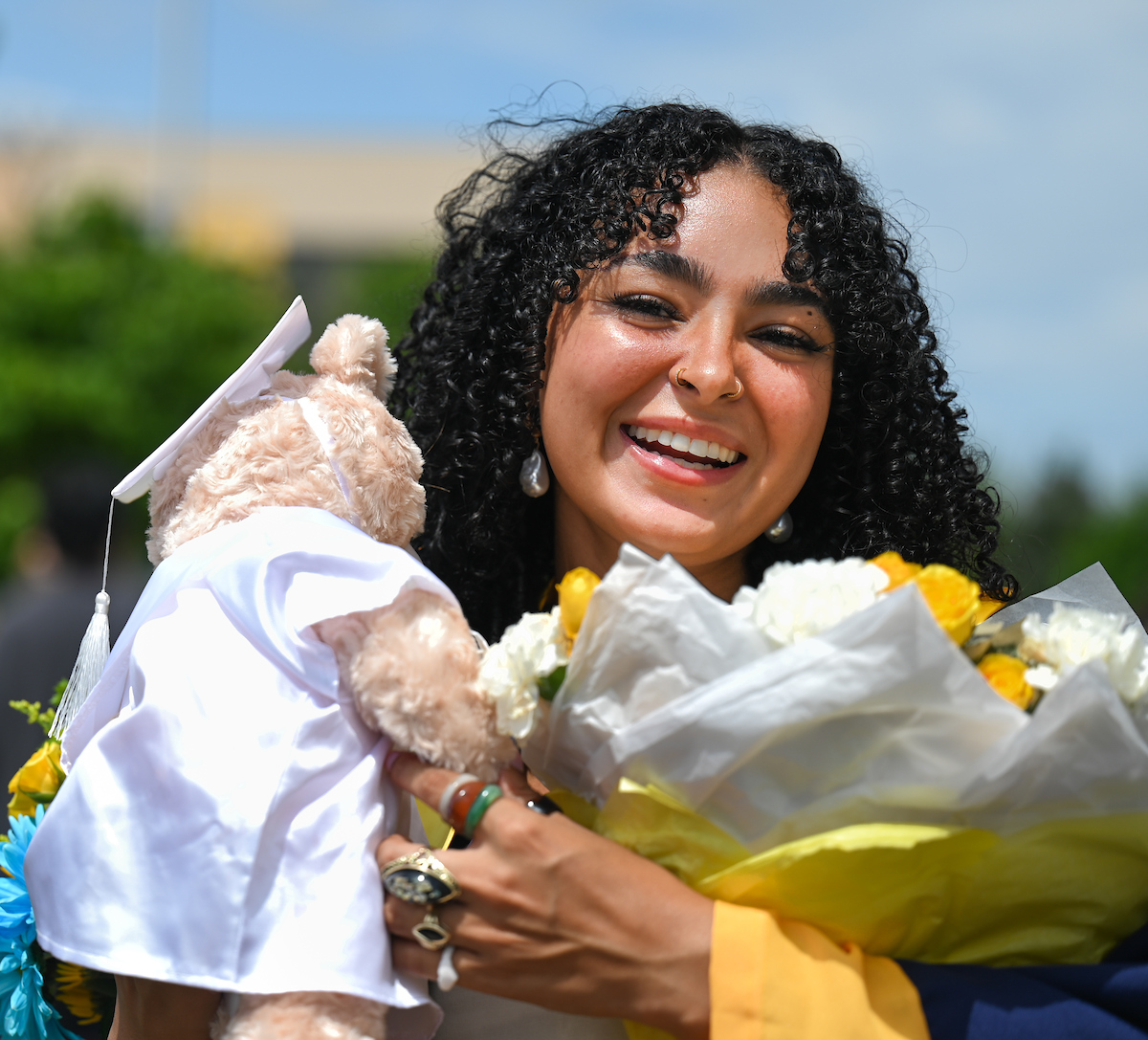 Students participate in the second of two undergraduate school commencement ceremonies, Saturday, May 4, 2024 in McKenzie Arena at the University of Tennessee at Chattanooga.