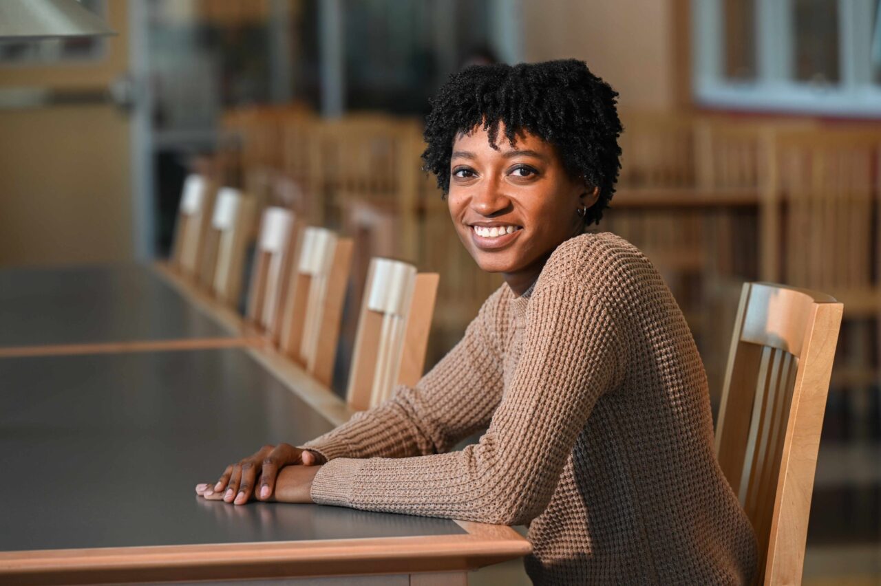 Mischka Scott, who graduated from the UTC BAS-IT CyS degree program in December 2023, now works as a system administrator at PlayCore. Photo by Angela Foster.