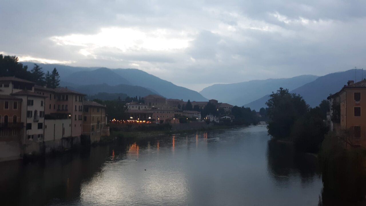 Bassano del Grappa is located at the base of Monte Grappa, where some of the fiercest fighting between the Italians and Austrians took place during World War I.