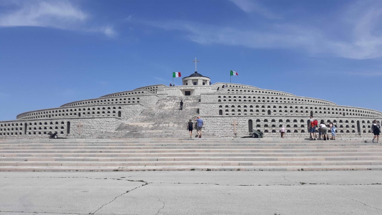 The conference participants were given a tour of Monte Grappa, whose highest peak is home to the Sacrario Militare, where thousands of Italian, Austrian, and Hungarian WWI soldiers are laid to rest in a mausoleum built by Mussolini.