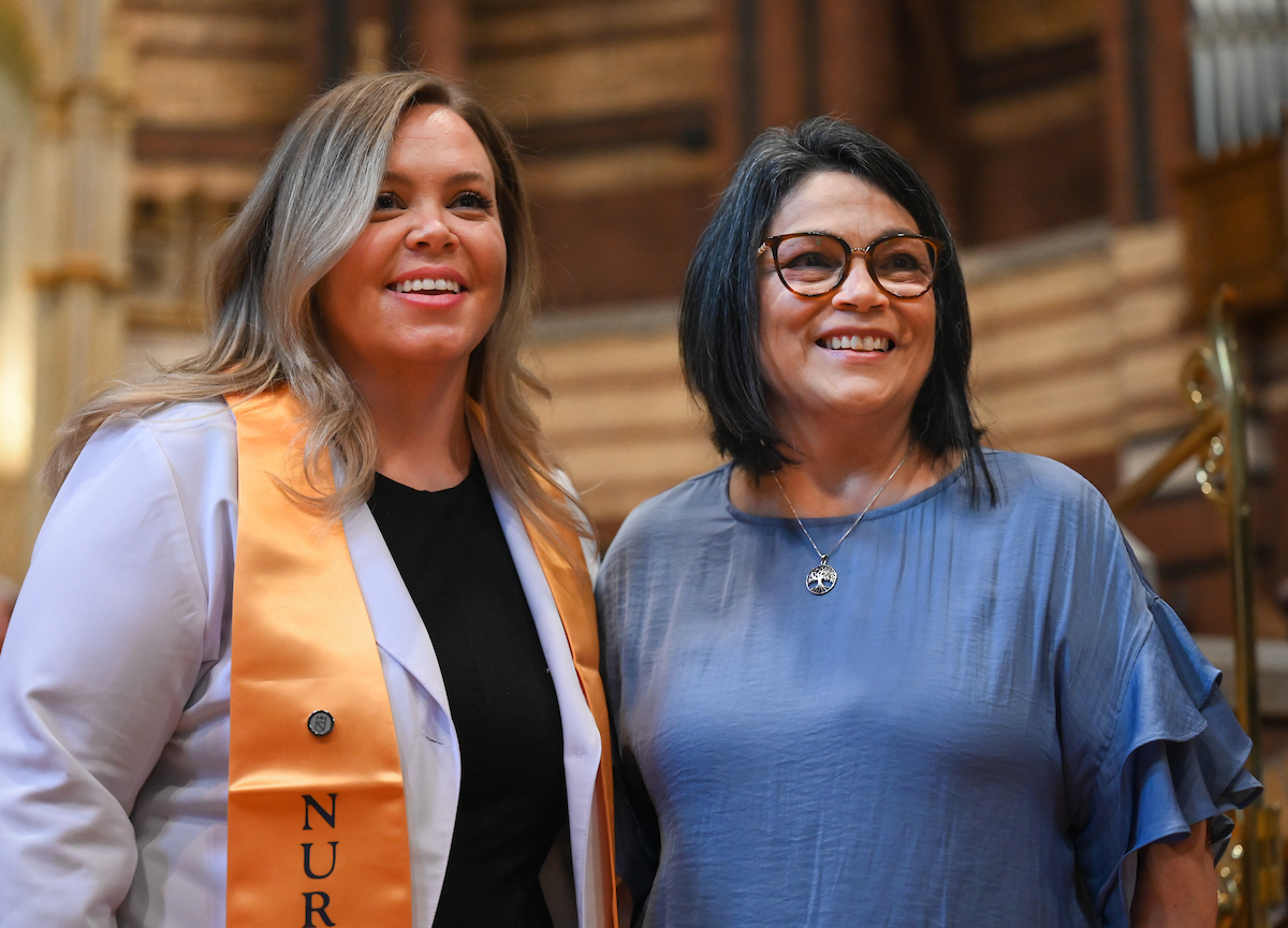 The first cohort of the Advanced BSN program attend their pinning ceremony Thursday, Aug. 8, 2024 at St. Paul’s Episcopal Church.
