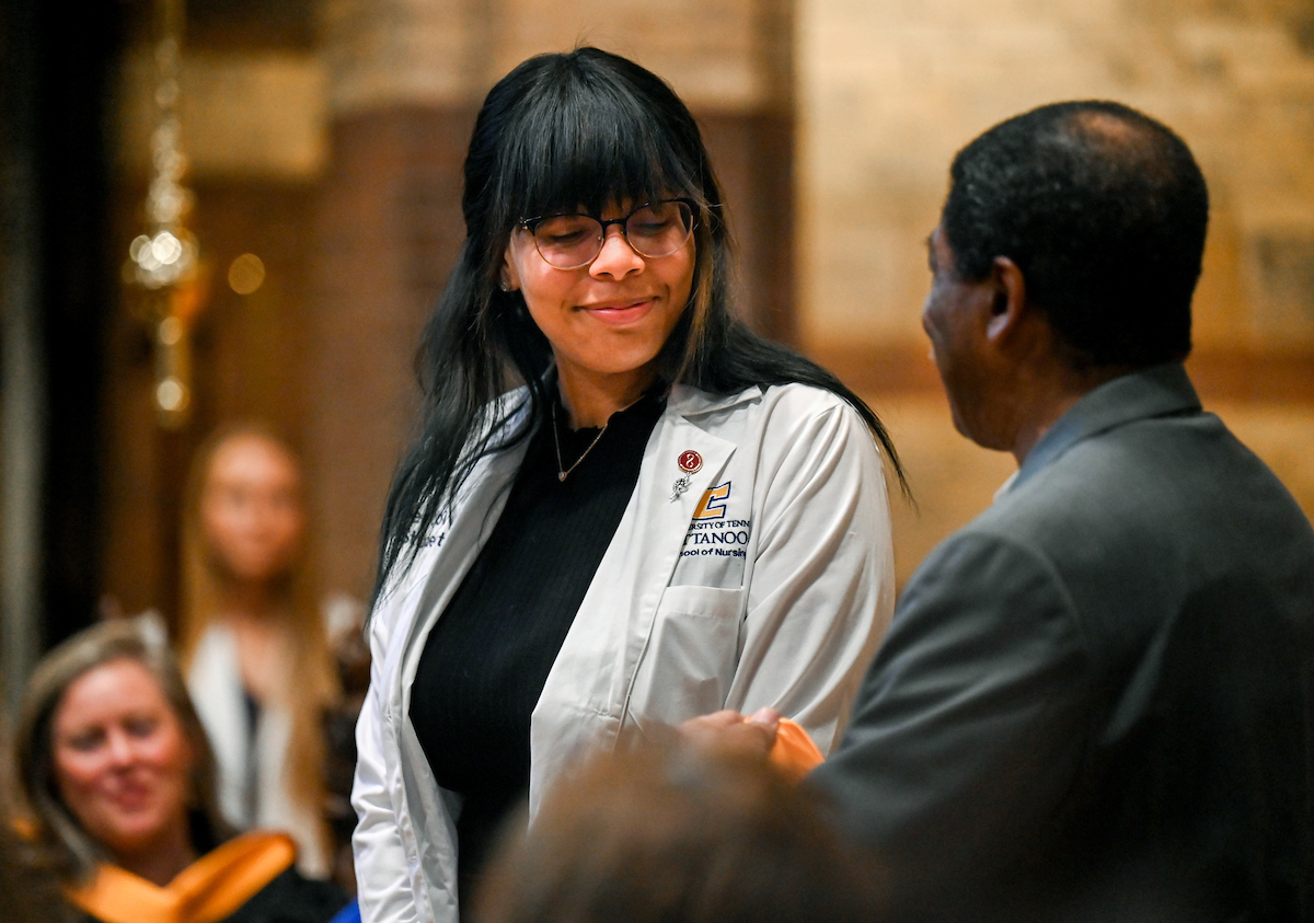 The first cohort of the Advanced BSN program attend their pinning ceremony Thursday, Aug. 8, 2024 at St. Paul’s Episcopal Church.