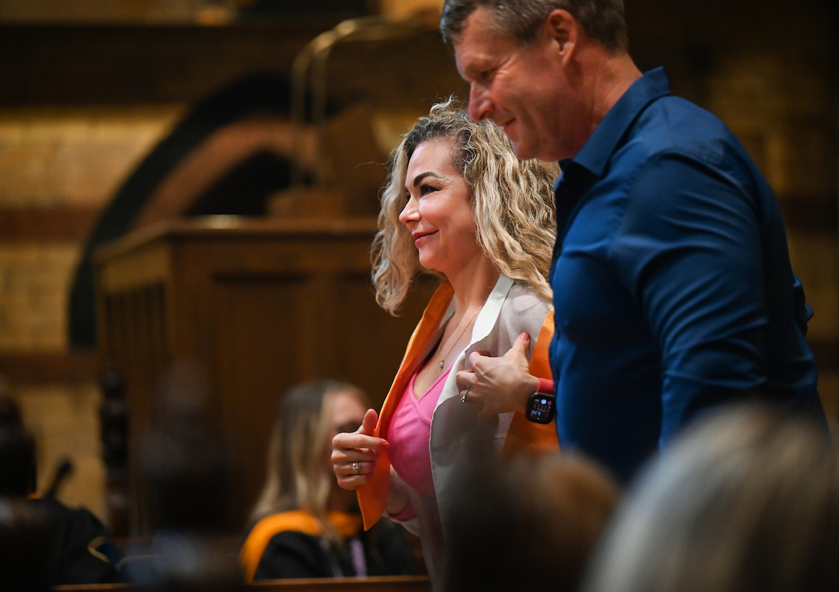 The first cohort of the Advanced BSN program attend their pinning ceremony Thursday, Aug. 8, 2024 at St. Paul’s Episcopal Church.