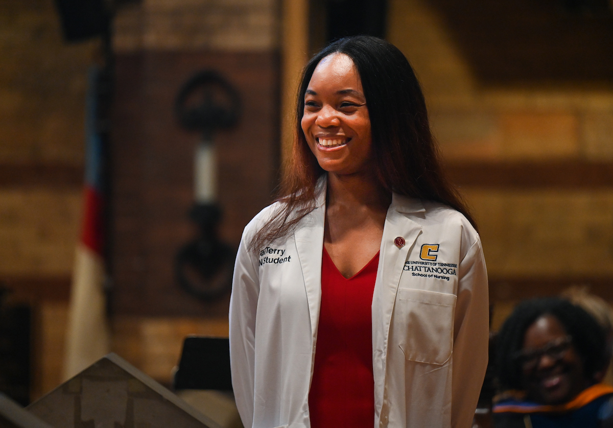 The first cohort of the Advanced BSN program attend their pinning ceremony Thursday, Aug. 8, 2024 at St. Paul’s Episcopal Church.