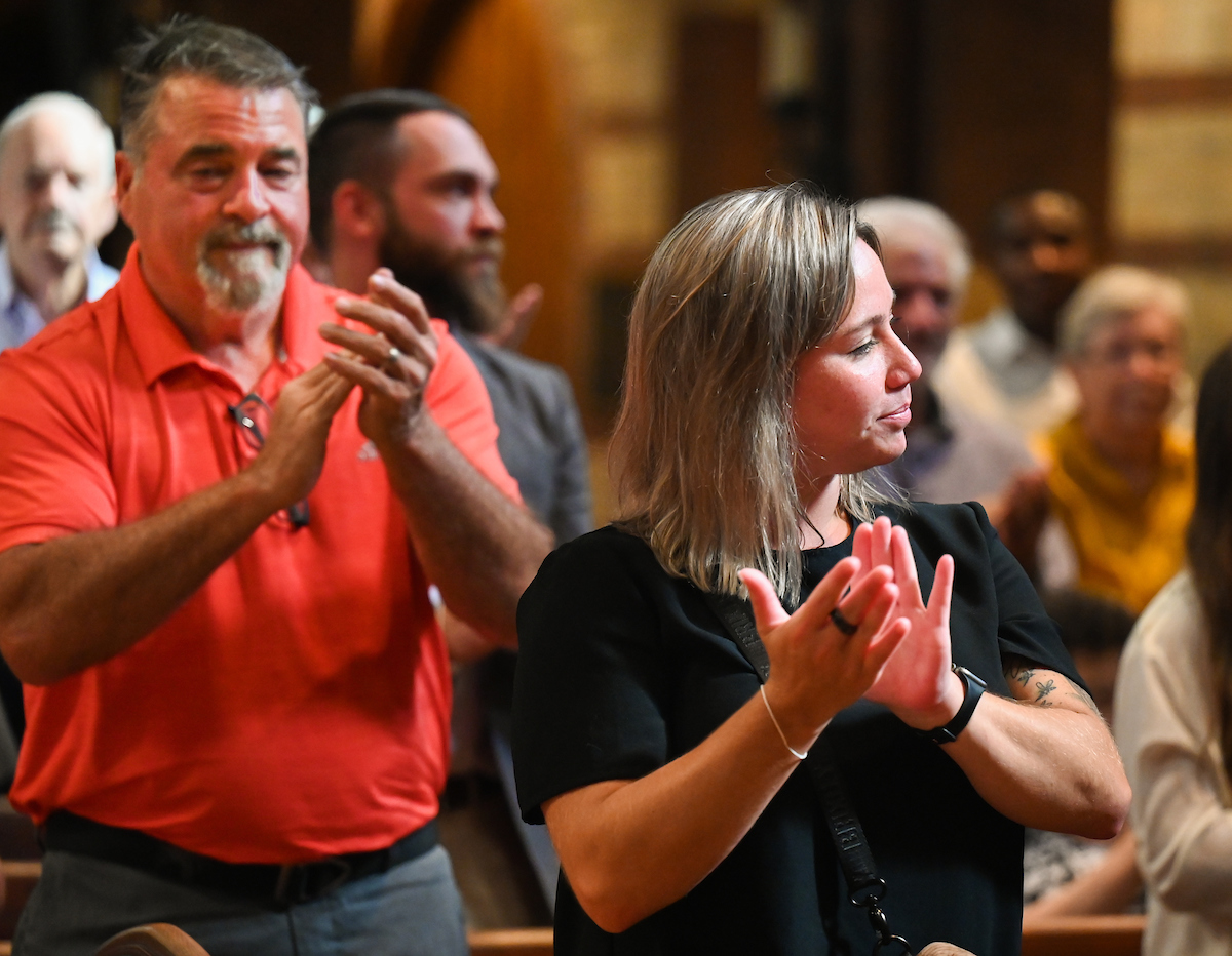 The first cohort of the Advanced BSN program attend their pinning ceremony Thursday, Aug. 8, 2024 at St. Paul’s Episcopal Church.