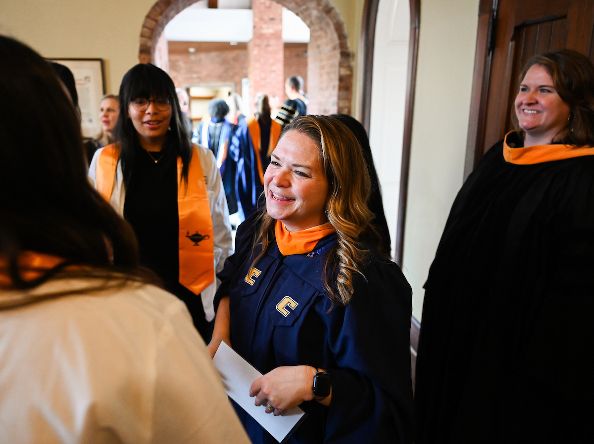 The first cohort of the Advanced BSN program attend their pinning ceremony Thursday, Aug. 8, 2024 at St. Paul’s Episcopal Church.