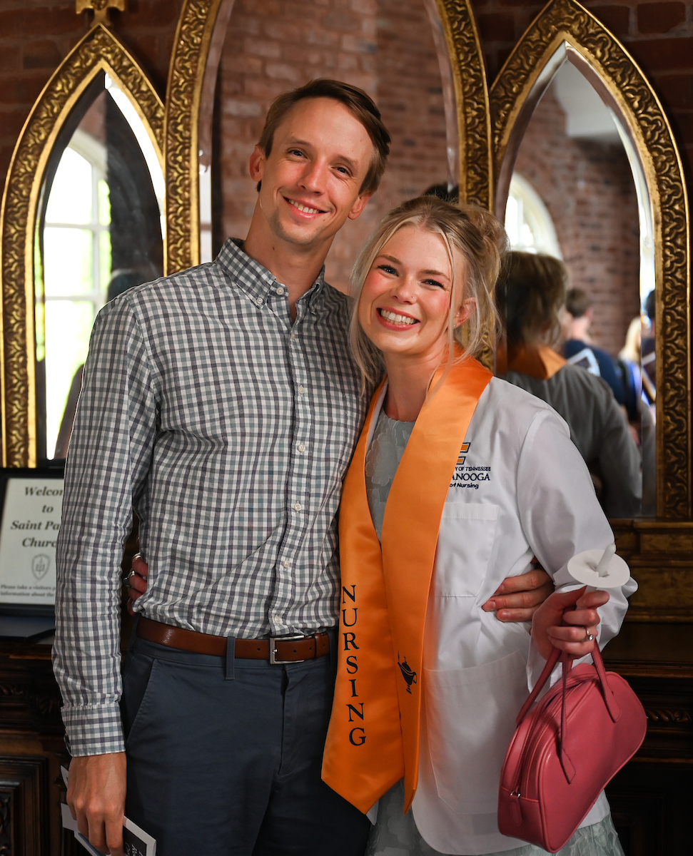 The first cohort of the Advanced BSN program attend their pinning ceremony Thursday, Aug. 8, 2024 at St. Paul’s Episcopal Church.