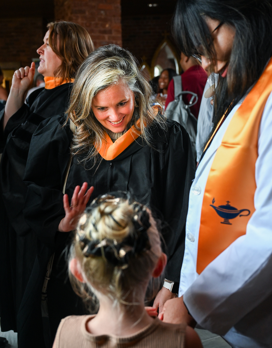 The first cohort of the Advanced BSN program attend their pinning ceremony Thursday, Aug. 8, 2024 at St. Paul’s Episcopal Church.