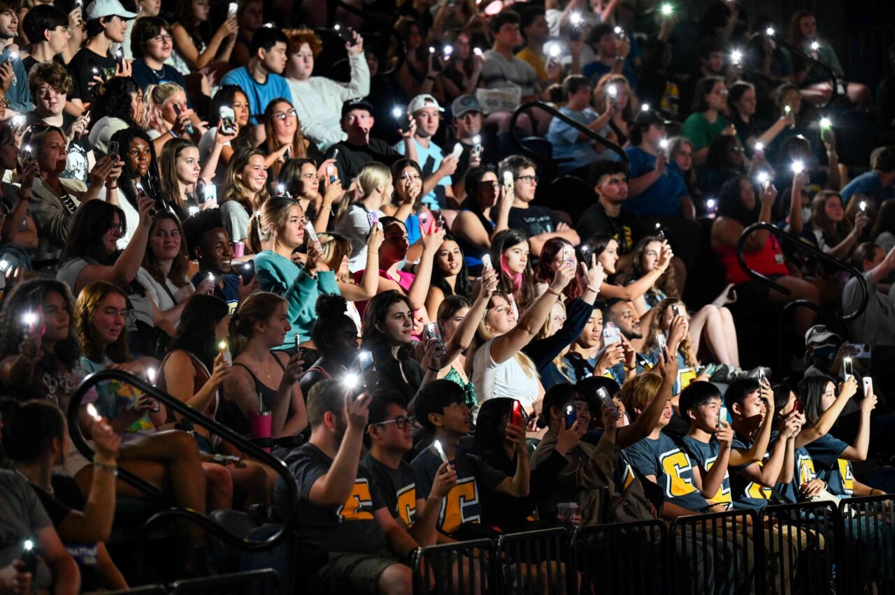 Convocation is a welcoming event held at McKenzie Arena that recognizes the beginning of new students' college careers at UTC. Photo by Angela Foster.