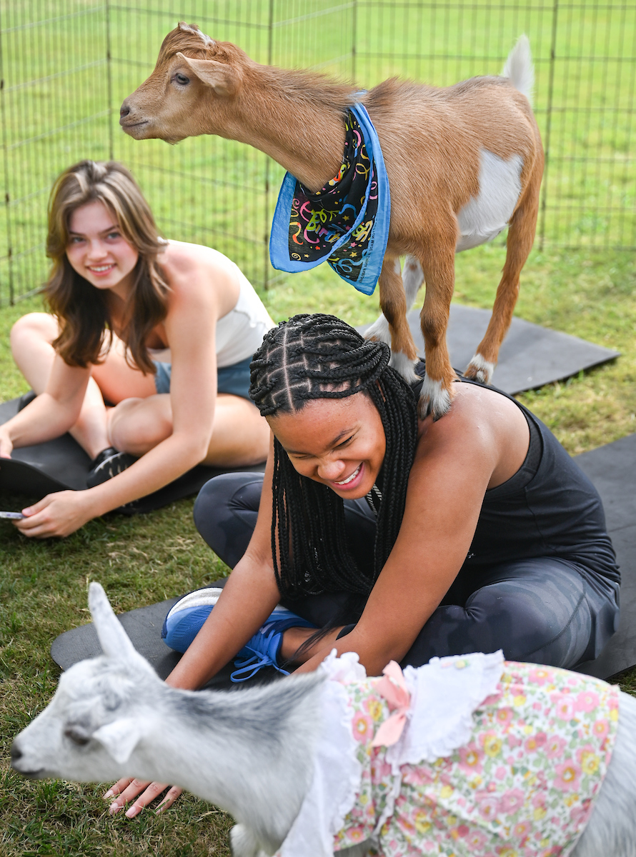 Goat Yoga Welcome Week event, Wednesday, Aug. 21, 2024