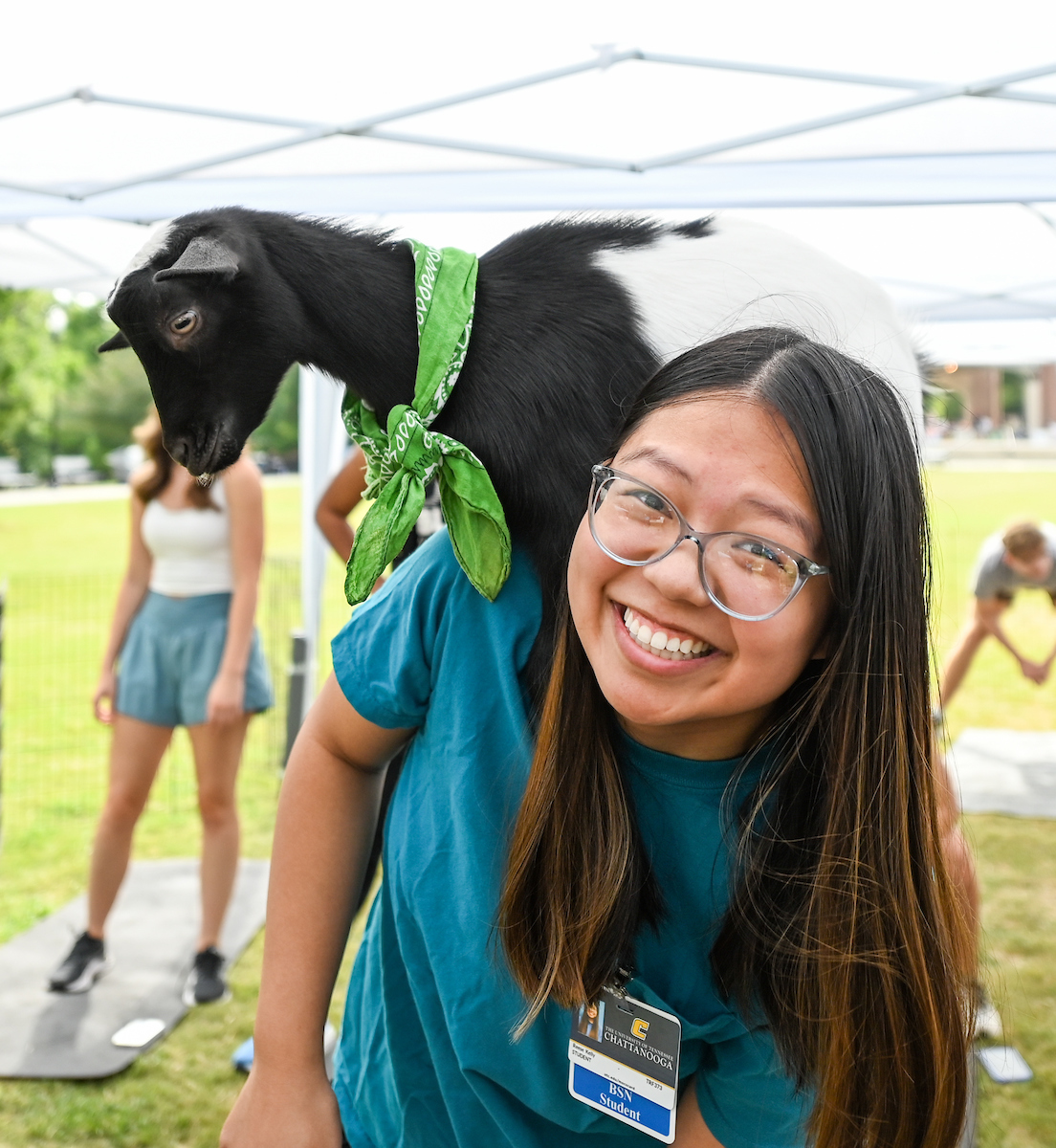 Goat Yoga Welcome Week event, Wednesday, Aug. 21, 2024