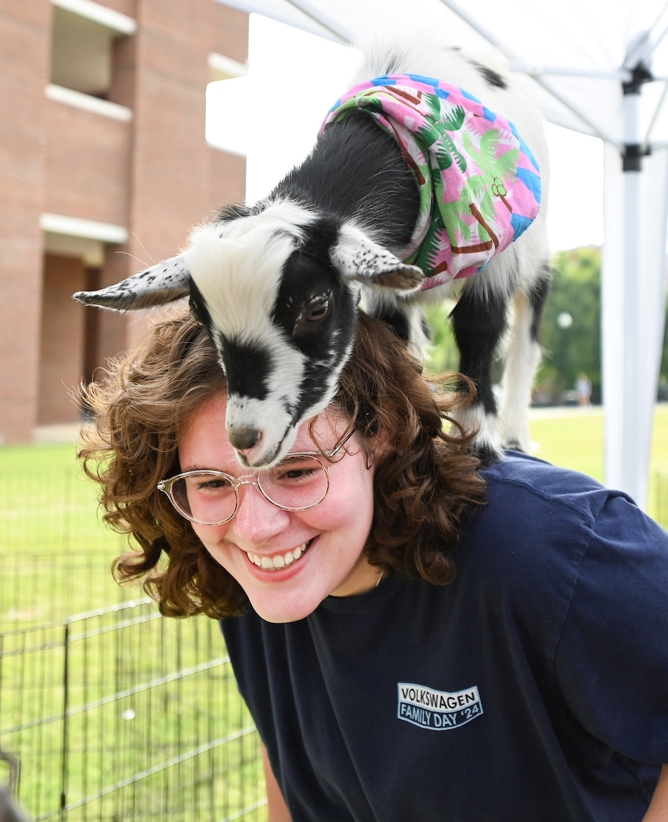 Goat Yoga Welcome Week event, Wednesday, Aug. 21, 2024